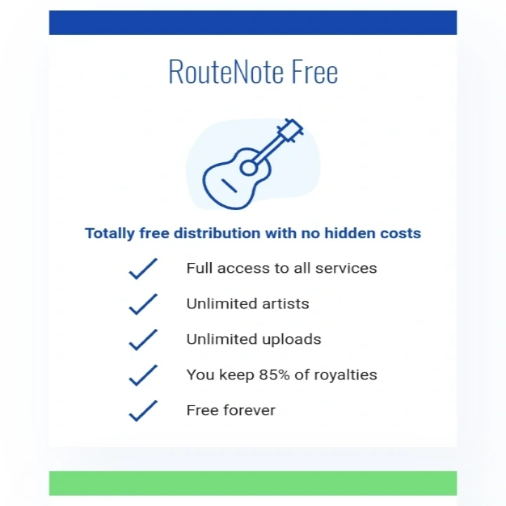 Routenote free distribution